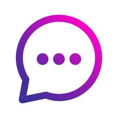 chat bubble gradient icon