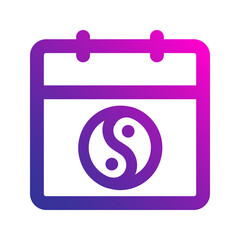 chinese new year gradient icon