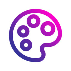 color palette gradient icon