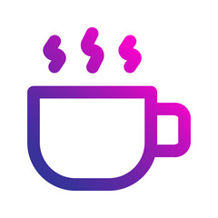 coffee gradient icon
