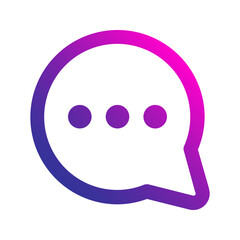 conversation gradient icon