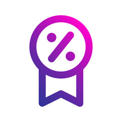 discount badge gradient icon