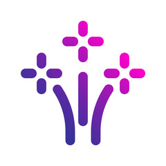 fireworks gradient icon