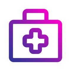 first aid kit gradient icon