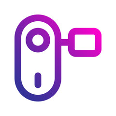 handycam recorder gradient icon