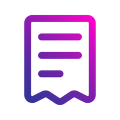 invoice gradient icon