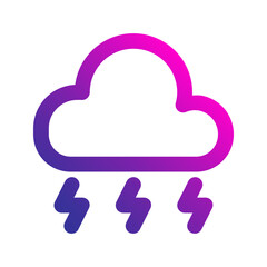lightning bolt gradient icon