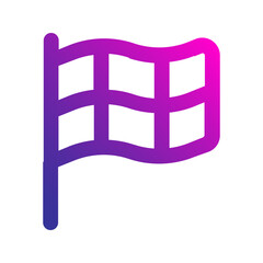 racing flag gradient icon