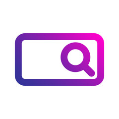search bar gradient icon