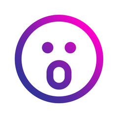 shocked gradient icon