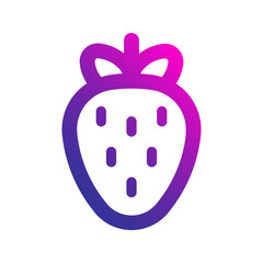 strawberry gradient icon