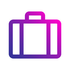 suitcase gradient icon