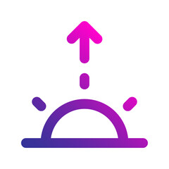 sunrise gradient icon