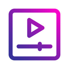 video marketing gradient icon