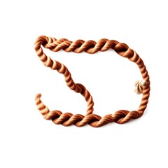 Obraz premium rope isolated in white background