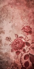 Rose vintage background, antique wallpaper design