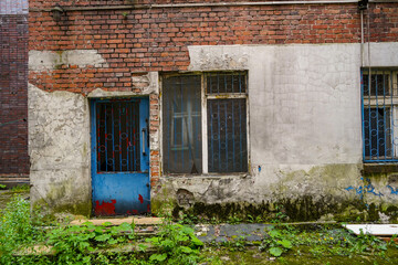 abandoned  bricks buildings in Katowice