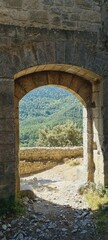 Porte d'entrée du château de Puilaurens