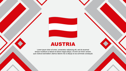 Austria Flag Abstract Background Design Template. Austria Independence Day Banner Wallpaper Vector Illustration. Austria Flag