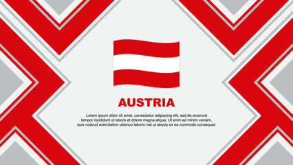 Austria Flag Abstract Background Design Template. Austria Independence Day Banner Wallpaper Vector Illustration. Austria Vector