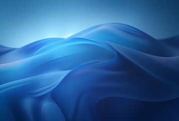 Fototapeta premium Blue liquid wallpaper, featuring soft and airy compositions, a motion blur panorama, bold chromaticity, and a soft focus lens.