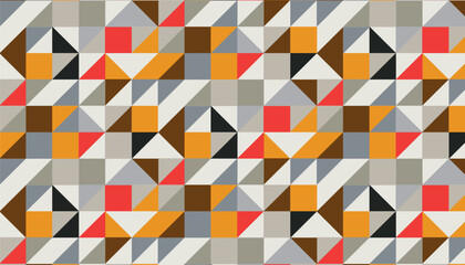 retro modern geometric abstract seamless pattern, vector graphic resources, 16:9 widescreen wallpaper / backdrop,