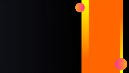 Orange side text placeholder over empty dark grey background for presentations