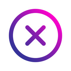 close gradient icon