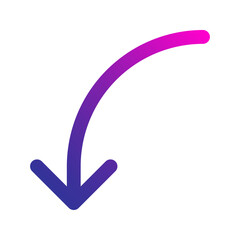 curved gradient icon