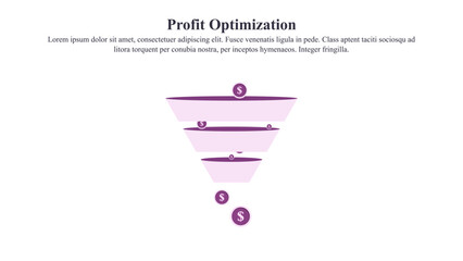 Illustration concept of profit optimisation.