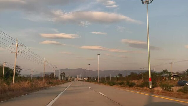 Driving in expressway, Cars driving highway,