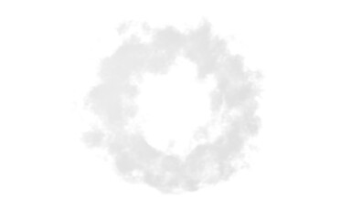 White cloud model, white smoke, 3d rendering.