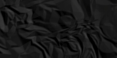 Black paper crumpled texture. black fabric crushed textured crumpled. black wrinkly backdrop paper background. panorama grunge wrinkly paper texture background, crumpled pattern texture.