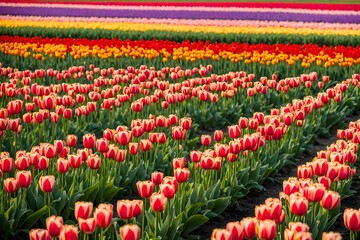 red and yellow tulips