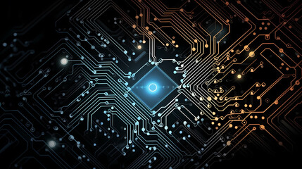 Circuit board background, technology and science concept background