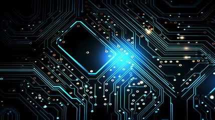Circuit board background, technology and science concept background