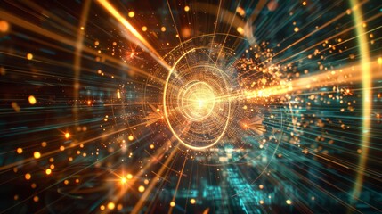 Vibrant portals pulsate with raw energy, hinting at fantastical realms beyond, beckoning intrepid explorers with whispers of adventure