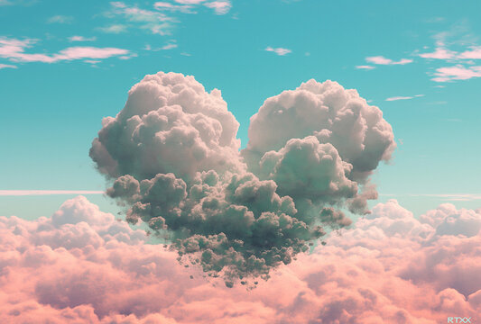 Hearted sky