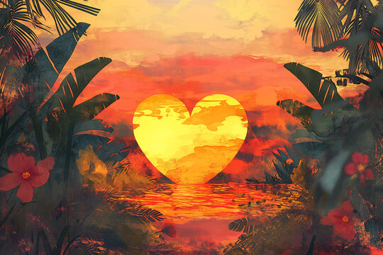 Valentine in the tropic