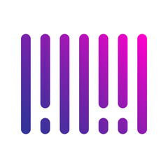 barcode gradient icon