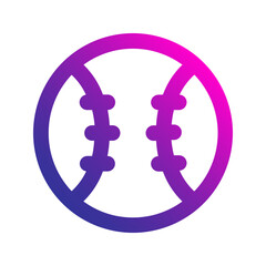 baseball gradient icon