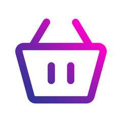 basket gradient icon
