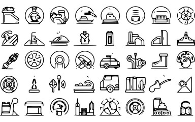 set of icons of business icon