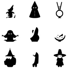 set of halloween icons