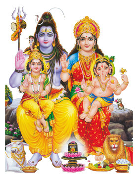 Shiva Parvathi Family