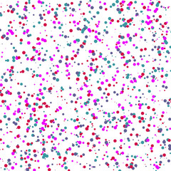 A colorful confetti glitter dot texture design element.