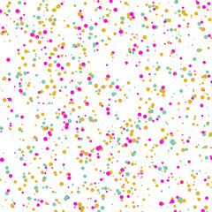 A colorful confetti glitter dot texture design element.