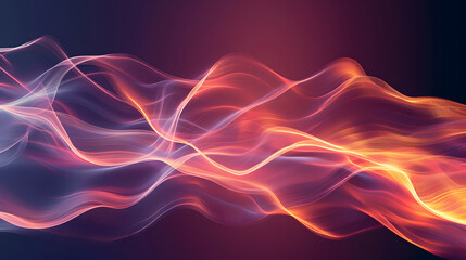 Fototapeta premium Abstract wave background with copy space