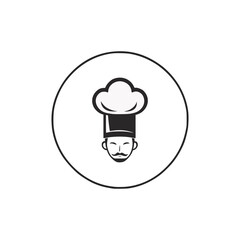 chef cook professional logo vector illustration template design