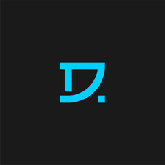 dojo and letter D logo concept vector icon